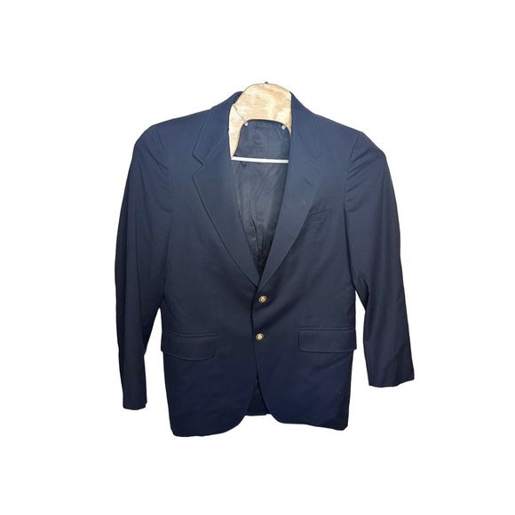 Hickey Freeman The Canterbury Collection Navy Gold Button Sport Coat Blazer Jack - Picture 2 of 11